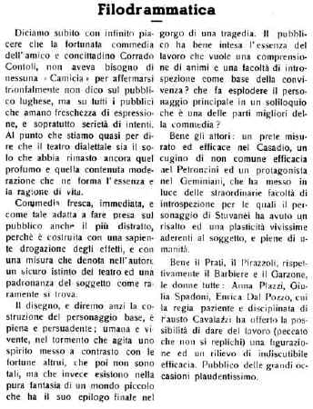 da "Il Messaggero" del 14 gennaio 1956