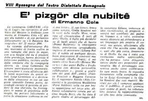 da "Il Pensiero Romagnolo" del 31 gennaio 1976